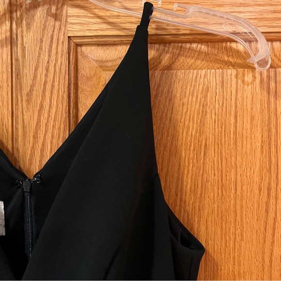 BHLDN Tatum V-Neck Stretch Crepe Gown Full-Length Formal Dress Black Size 4 - Picture 8 of 11